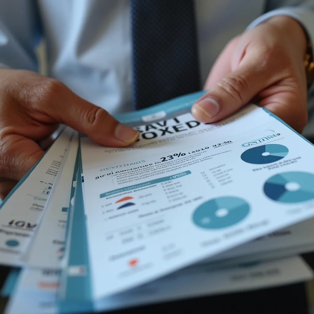 Personas consultando material educativo financiero