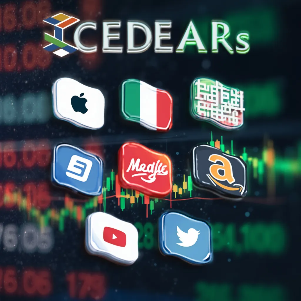 Logos de empresas internacionales en un contexto de inversión